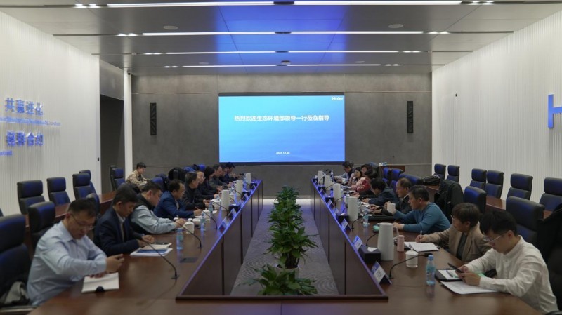 尔空调调研点赞绿色低碳发展成果凯发国际平台生态环境部莅临海